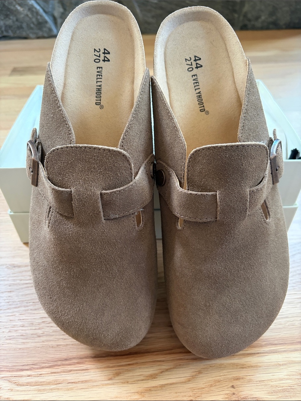 Evellyhootd Suede Slip-On in Taupe Brown size 44 EU / US Men’s 10.5.